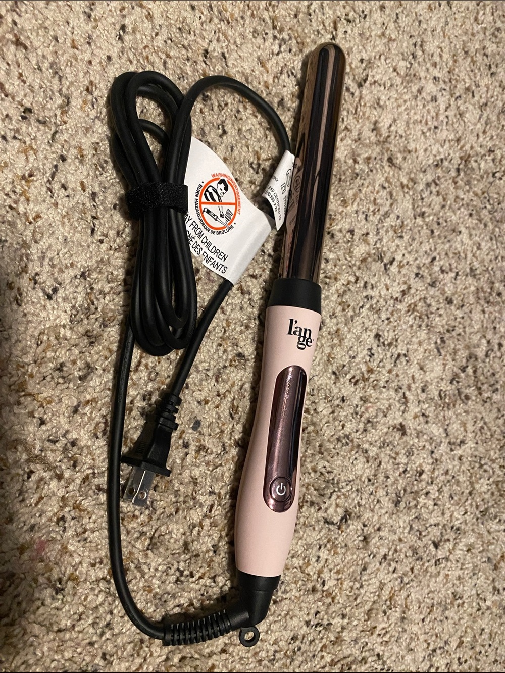 Lange Pink and Black Mini Curling Wand